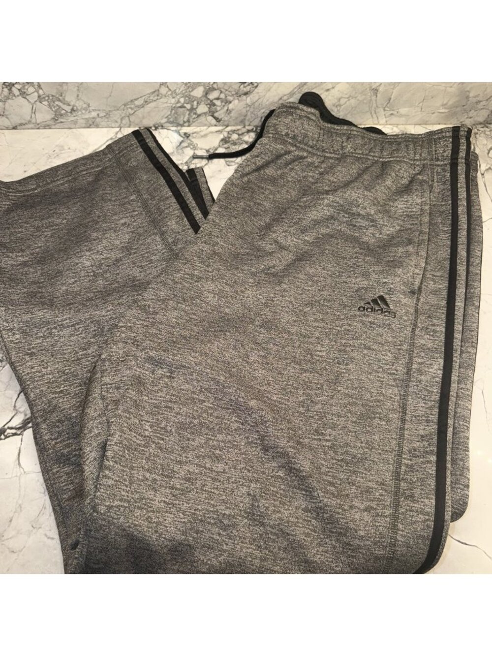 Adidas Men’s 3XL Climawarm Gray Black Athletic Pants Excellent